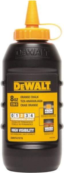 DeWALT - 8 oz Container Chalk Refill - Orange - Benchmark Tooling