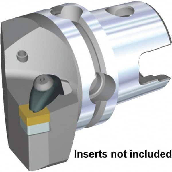 Kennametal - Left Hand Cut, Size KM50TS, SN.. 120408 & SN.. 432 Insert Compatiblity, External Modular Turning & Profiling Cutting Unit Head - 30mm Ctr to Cutting Edge, 50mm Head Length, Through Coolant, Series Kenclamp - Benchmark Tooling