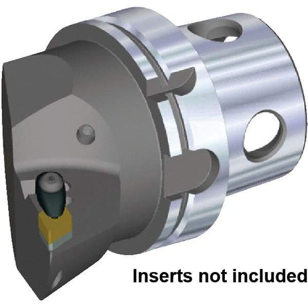 Kennametal - Right Hand Cut, Size KM50TS, DN.. 1506.. & DN.. 442 Insert Compatiblity, Internal or External Modular Turning & Profiling Cutting Unit Head - 35mm Ctr to Cutting Edge, 50mm Head Length, Through Coolant, Series Kenclamp - Benchmark Tooling