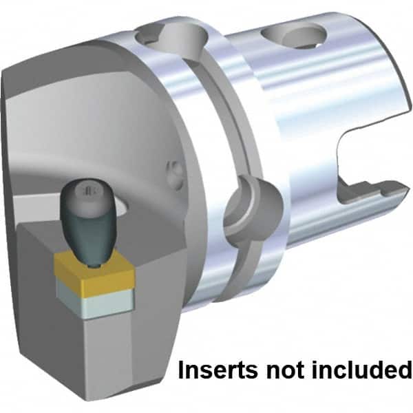 Kennametal - Left Hand Cut, Size KM50TS, CN... 432 & CN..120408 Insert Compatiblity, External Modular Turning & Profiling Cutting Unit Head - 30mm Ctr to Cutting Edge, 50mm Head Length, Through Coolant, Series Kenclamp - Benchmark Tooling