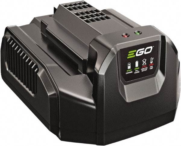 EGO Power Equipment - 8-1/4" Long x 6-1/2" Wide x 4-1/2" High Metal & Plastic Battery Charger - For EGO Batteries - Benchmark Tooling