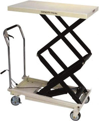 Jet - 770 Lb Capacity Adjustable Height Scissor Lift - 13-9/16" to 51-1/8" Lift Height, 35-5/8" Platform Length x 20-1/8" Platform Width - Benchmark Tooling