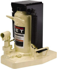 Jet - 10 Ton Capacity Toe Jack - 12.88" to 18-9/16" High, 11-9/32" Long x 9-7/16" Wide Base - Benchmark Tooling