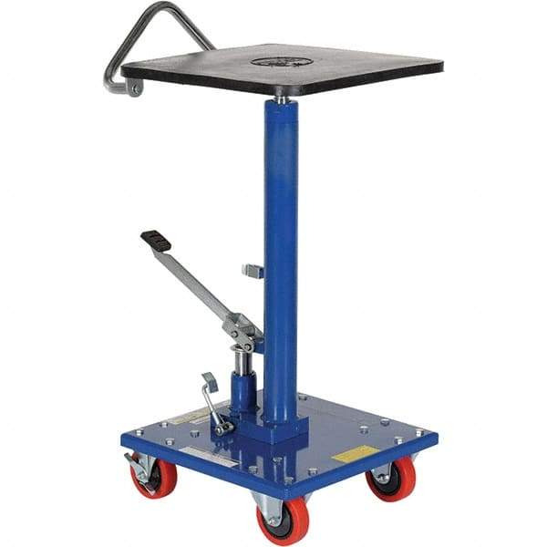 Vestil - 300 Lb Capacity Hydraulic Post Table - 31" to 49" Lift Height, 16" Platform Length x 16" Platform Width - Benchmark Tooling