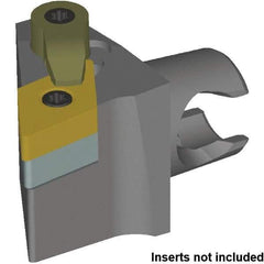 Kennametal - Left Hand Cut, Size KM25, DN.. 1104.. & DN... 332 Insert Compatiblity, External Modular Turning & Profiling Cutting Unit Head - 16mm Ctr to Cutting Edge, 30mm Head Length, Series Kenloc - Benchmark Tooling