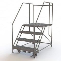 TRI-ARC - Rolling & Wall Mounted Ladders & Platforms Type: Rolling Work Platform Style: Steel Work Platform - Benchmark Tooling