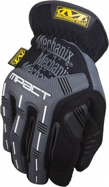 Mechanix Wear - Size S (8) Synthetic Synthetic Leather Work Gloves - For General Purpose, Uncoated, Slip-On Cuff, Full Fingered, Black, Paired - Benchmark Tooling