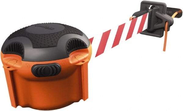 PRO-SAFE - 7-11/16" Wide x 5" High Barricade Tape Dispenser - 1.97 Lb, Orange - Benchmark Tooling