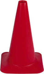 PRO-SAFE - 18" High, Red Sport Traffic Cone - 12" Base Width, 2.5 Lb - Benchmark Tooling