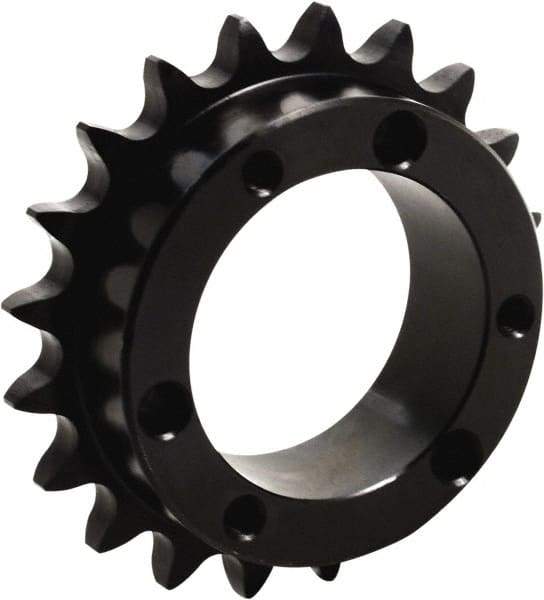 Tritan - 16 Teeth, 1" Chain Pitch, Chain Size 80, QD Sprocket - 5-1/8" Pitch Diam, 5.63" Outside Diam - Benchmark Tooling