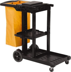 O-Cedar - 100 Qt Plastic Janitor Cart - 18-1/4" Width - Benchmark Tooling