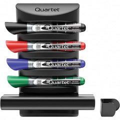 Quartet - Assorted Colors, Prestige 2 Connects Marker Caddy with Markers & Eraser - Includes 4 Chisel-Tip Markers, For Use with Dry Erase Marker Boards - Benchmark Tooling