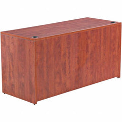 ALERA - 59.13" Long x 29.63" High x 23.63" Deep, Credenza - Medium Cherry, Woodgrain Laminate - Benchmark Tooling