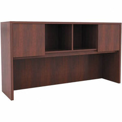 ALERA - 58.88" Long x 35-1/2" High x 15" Deep, Kneespace Credenza - Medium Cherry, Woodgrain Laminate - Benchmark Tooling