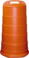 PRO-SAFE - 40" High x 36" Wide Reflective Channelizer Drum - High Density Polyethylene (HDPE), 10 Lbs, Orange - Benchmark Tooling