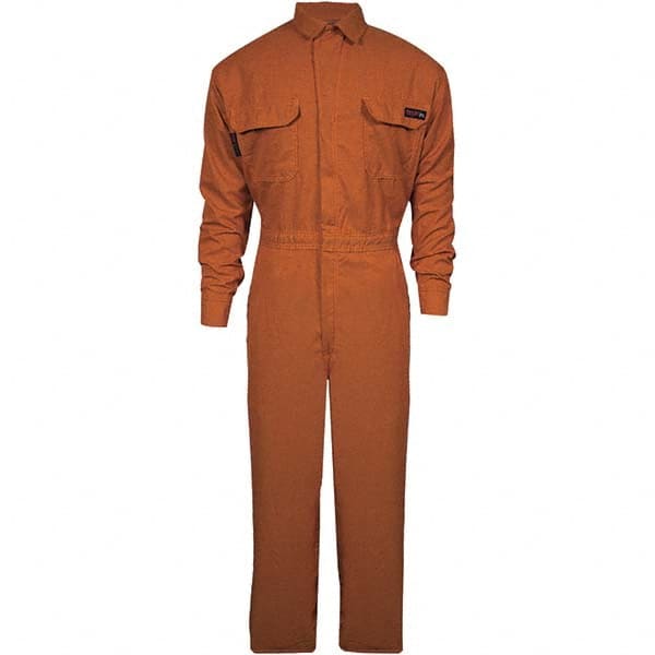 National Safety Apparel - Size XL Orange HRC 2 Flame Resistant/Retardant Coveralls - Exact Industrial Supply