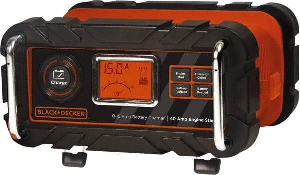 Black & Decker - 12 Volt Automatic Charger/Maintainer - 15 Amps, 40 Starter Amps - Benchmark Tooling