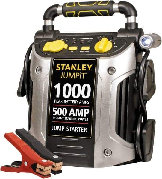 Stanley - 12 Volt Jump Starter - 500 Amps, 1,000 Peak Amps - Benchmark Tooling