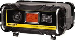 Stanley - 12 Volt Automatic Charger/Maintainer - 25 Amps, 75 Starter Amps - Benchmark Tooling