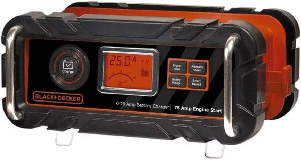 Black & Decker - 12 Volt Automatic Charger/Maintainer - 25 Amps, 75 Starter Amps - Benchmark Tooling