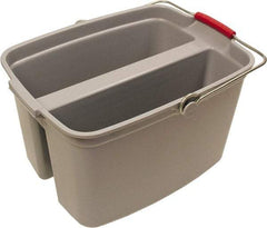 O-Cedar - 19 Qt Plastic Bucket - 18" Long x 10" High x 12-3/4" Wide, Gray - Benchmark Tooling