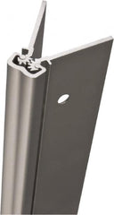 Stanley - 95" Long x 5" Wide, Aluminum Continuous Hinge - 0.11" Thick, With Holes - Benchmark Tooling