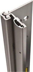 Stanley - 95" Long x 4" Wide, Aluminum Continuous Hinge - 0.11" Thick, With Holes - Benchmark Tooling