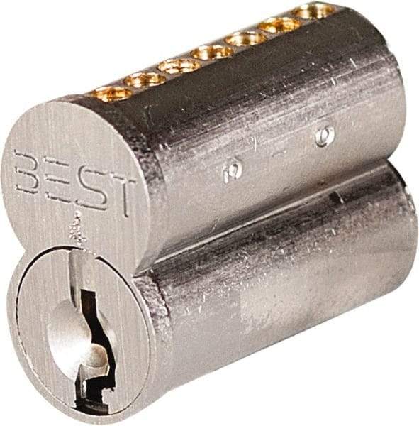 Best - Best I/C Core Small Format IC Cylinder - Satin Chrome Coated, Brass/Zinc Alloy - Benchmark Tooling