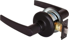 Stanley - Grade 2 Passage Lever Lockset - 2-3/8 & 2-3/4" Back Set, Keyless Cylinder, Brass Alloy, Oil Rubbed Bronze Finish - Benchmark Tooling