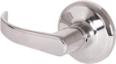 Stanley - Grade 2 Dummy Lever Lockset - 2-3/8 & 2-3/4" Back Set, Keyless Cylinder, Brass Alloy, Bright Chrome Finish - Benchmark Tooling