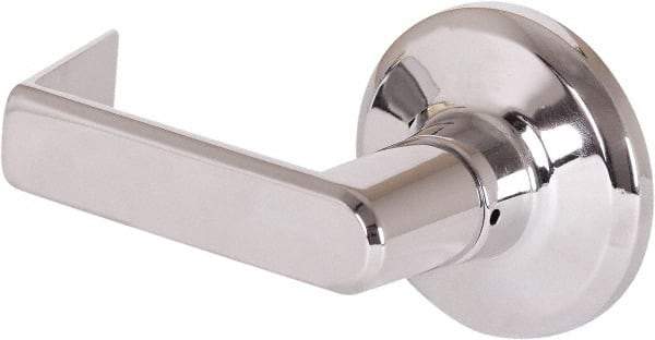 Stanley - Grade 2 Dummy Lever Lockset - 2-3/8 & 2-3/4" Back Set, Keyless Cylinder, Brass Alloy, Bright Chrome Finish - Benchmark Tooling