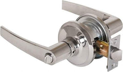 Stanley - Grade 2 Privacy Lever Lockset - 2-3/8 & 2-3/4" Back Set, Keyless Cylinder, Brass Alloy, Bright Chrome Finish - Benchmark Tooling