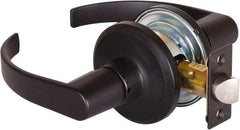 Stanley - Grade 2 Passage Lever Lockset - 2-3/8 & 2-3/4" Back Set, Keyless Cylinder, Brass Alloy, Oil Rubbed Bronze Finish - Benchmark Tooling