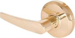 Stanley - Grade 2 Dummy Lever Lockset - 2-3/4" Back Set, Keyless Cylinder, Brass Alloy, Bright Brass Finish - Benchmark Tooling