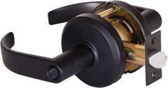 Stanley - Grade 2 Entrance Lever Lockset - 2-3/4" Back Set, Key In Lever Cylinder, Brass Alloy, Oil Rubbed Bronze Finish - Benchmark Tooling