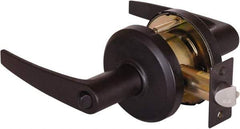 Stanley - Grade 2 Entrance Lever Lockset - 2-3/4" Back Set, Key In Lever Cylinder, Brass Alloy, Oil Rubbed Bronze Finish - Benchmark Tooling