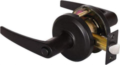 Stanley - Grade 2 Privacy Lever Lockset - 2-3/4" Back Set, Keyless Cylinder, Brass Alloy, Oil Rubbed Bronze Finish - Benchmark Tooling