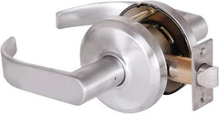 Stanley - Grade 2 Passage Lever Lockset - 2-3/4" Back Set, Keyless Cylinder, Brass Alloy, Satin Chrome Finish - Benchmark Tooling