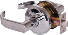 Stanley - Grade 2 Passage Lever Lockset - 2-3/4" Back Set, Keyless Cylinder, Brass Alloy, Bright Chrome Finish - Benchmark Tooling