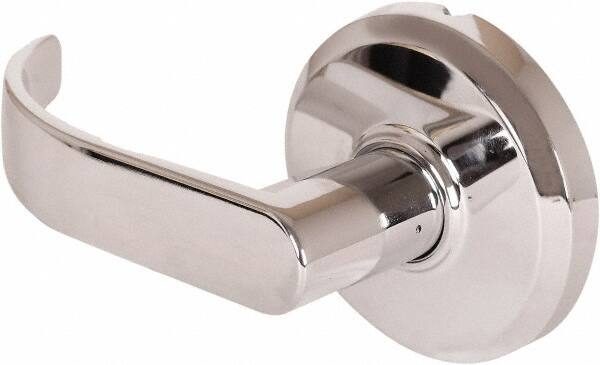 Stanley - Grade 2 Dummy Lever Lockset - 2-3/4" Back Set, Keyless Cylinder, Brass Alloy, Bright Chrome Finish - Benchmark Tooling