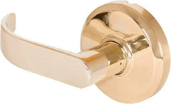 Stanley - Grade 2 Dummy Lever Lockset - 2-3/4" Back Set, Keyless Cylinder, Brass Alloy, Bright Brass Finish - Benchmark Tooling