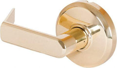 Stanley - Grade 2 Dummy Lever Lockset - 2-3/4" Back Set, Keyless Cylinder, Brass Alloy, Bright Brass Finish - Benchmark Tooling