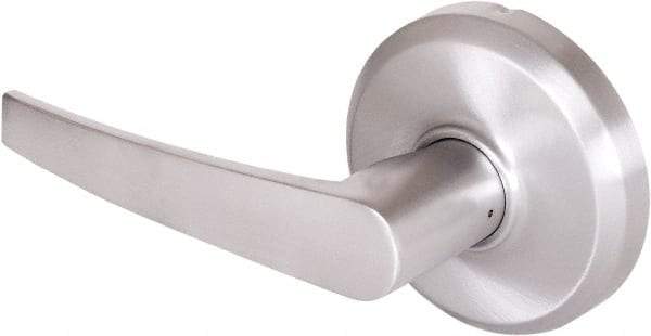 Stanley - Grade 2 Dummy Lever Lockset - 2-3/4" Back Set, Keyless Cylinder, Brass Alloy, Satin Chrome Finish - Benchmark Tooling