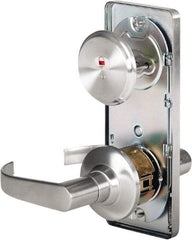 Stanley - Grade 2 Passage Lever Lockset - 2-3/4" Back Set, Keyless Cylinder, Brass Alloy, Satin Chrome Finish - Benchmark Tooling