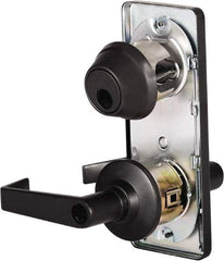 Stanley - Grade 2 Entry Lever Lockset - 2-3/4" Back Set, Key In Lever Cylinder, Brass Alloy, Oil Rubbed Bronze Finish - Benchmark Tooling