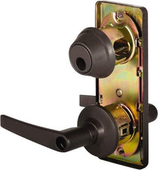 Stanley - Grade 2 Entry Lever Lockset - 2-3/4" Back Set, Key In Lever Cylinder, Brass Alloy, Oil Rubbed Bronze Finish - Benchmark Tooling