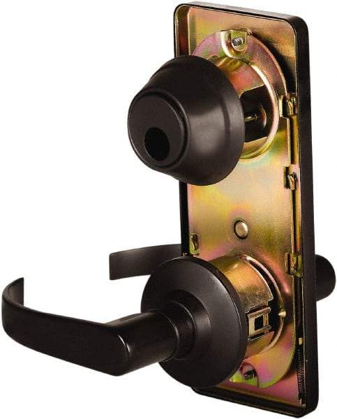 Stanley - Grade 2 Passage Lever Lockset - 2-3/4" Back Set, Keyless Cylinder, Brass Alloy, Oil Rubbed Bronze Finish - Benchmark Tooling