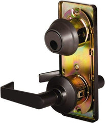 Stanley - Grade 2 Passage Lever Lockset - 2-3/4" Back Set, Keyless Cylinder, Brass Alloy, Oil Rubbed Bronze Finish - Benchmark Tooling