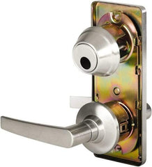 Stanley - Grade 2 Passage Lever Lockset - 2-3/4" Back Set, Keyless Cylinder, Brass Alloy, Satin Chrome Finish - Benchmark Tooling