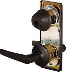 Stanley - Grade 2 Passage Lever Lockset - 2-3/4" Back Set, Keyless Cylinder, Brass Alloy, Oil Rubbed Bronze Finish - Benchmark Tooling